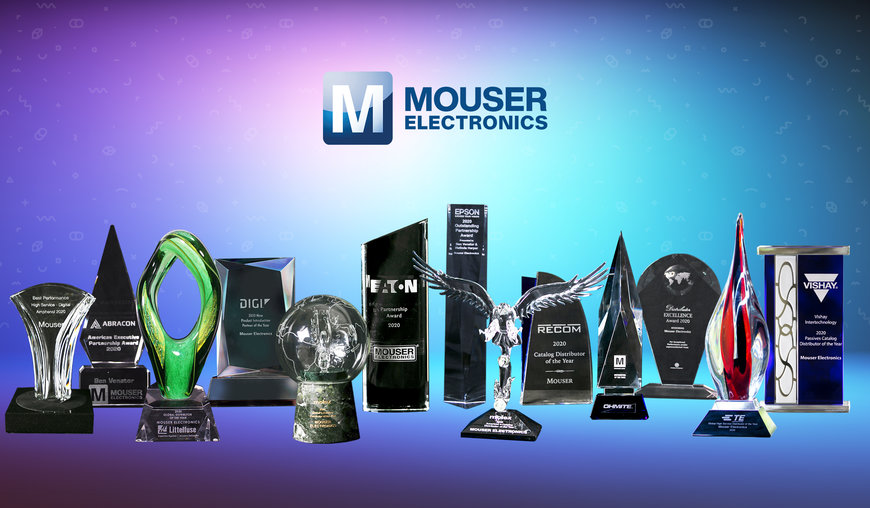 Mouser Electronics, reconocida por los principales fabricantes de componentes electrónicos por su excelencia en la distribución